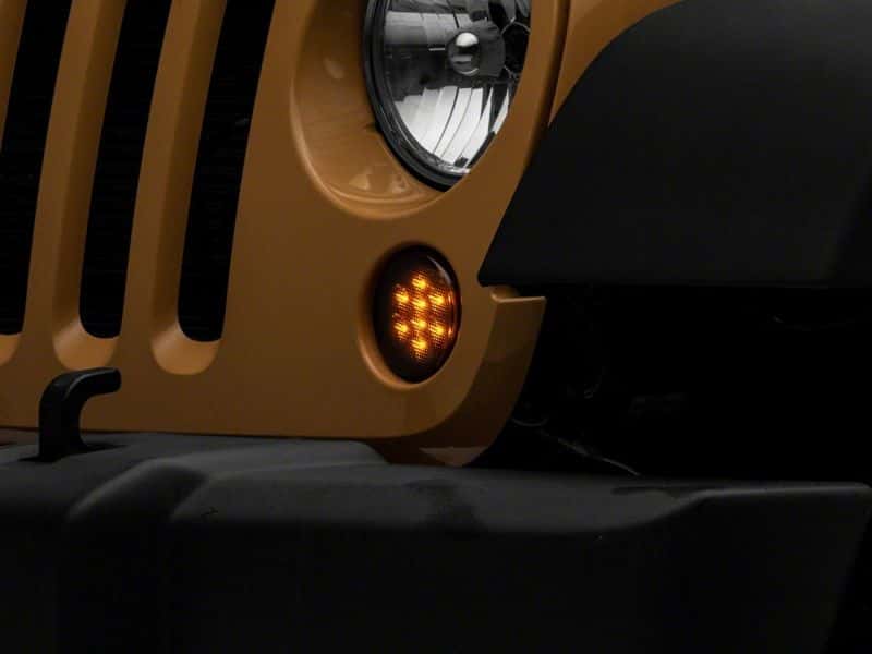 Raxiom — Raxiom 07-18 Jeep Wrangler JK Axial Series LED Turn Signals- Smoked
Lights - view 4