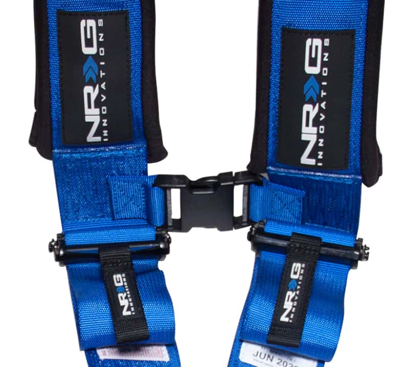 NRG — NRG SFI 16.1 5PT 3in. Padded Seat Belt Harness / Latch Link - Blue - view 4
