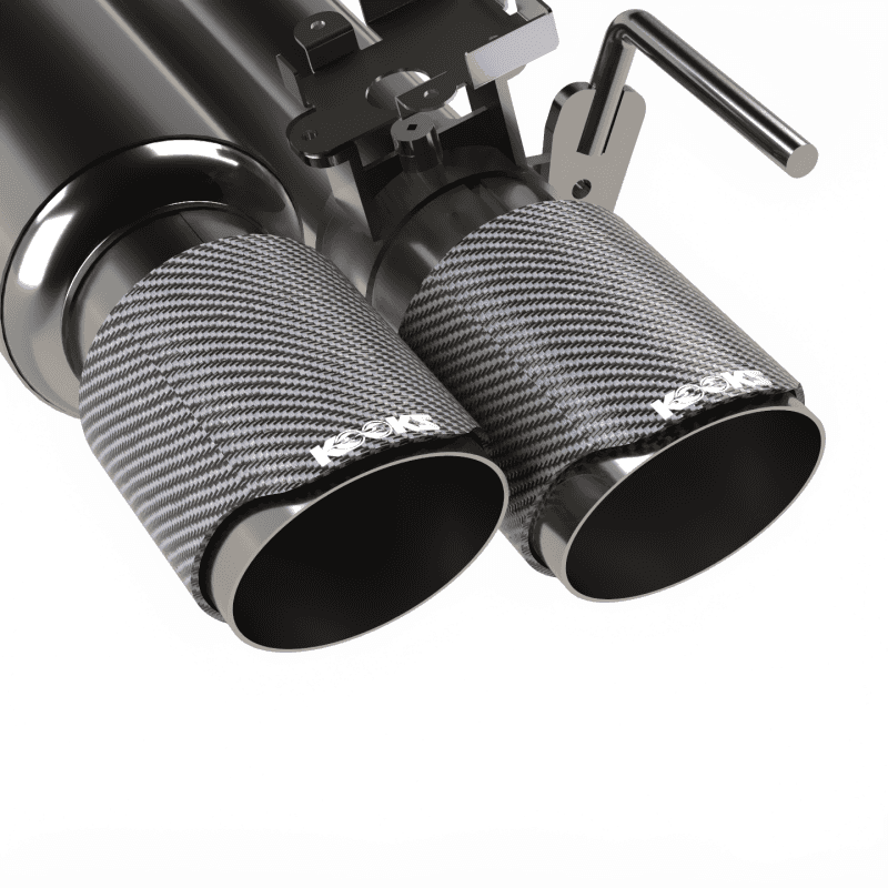 Kooks Headers — Kooks 18-24 Ford Mustang GT 5.0 3in. Valved Shotgun Cat-Back Exhaust - Carbon Tips
3in. Shotgun Catback
3" Shotgun Catback - view 7