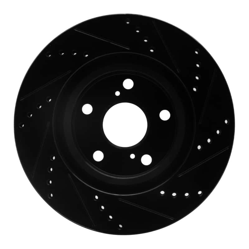 R1 Concepts — R1 2021-2025 Hyundai Ioniq 6 Front Left Drilled & Slotted Black Brake Rotor
R1 Brake Rotor Drill - view 5