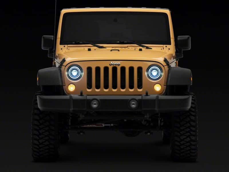 Raxiom — Raxiom 07-18 Jeep Wrangler JK Axial Series 7-In Dragon Eye LED Headlights- Blk Housing (Clear Lens)
Headlights - view 15