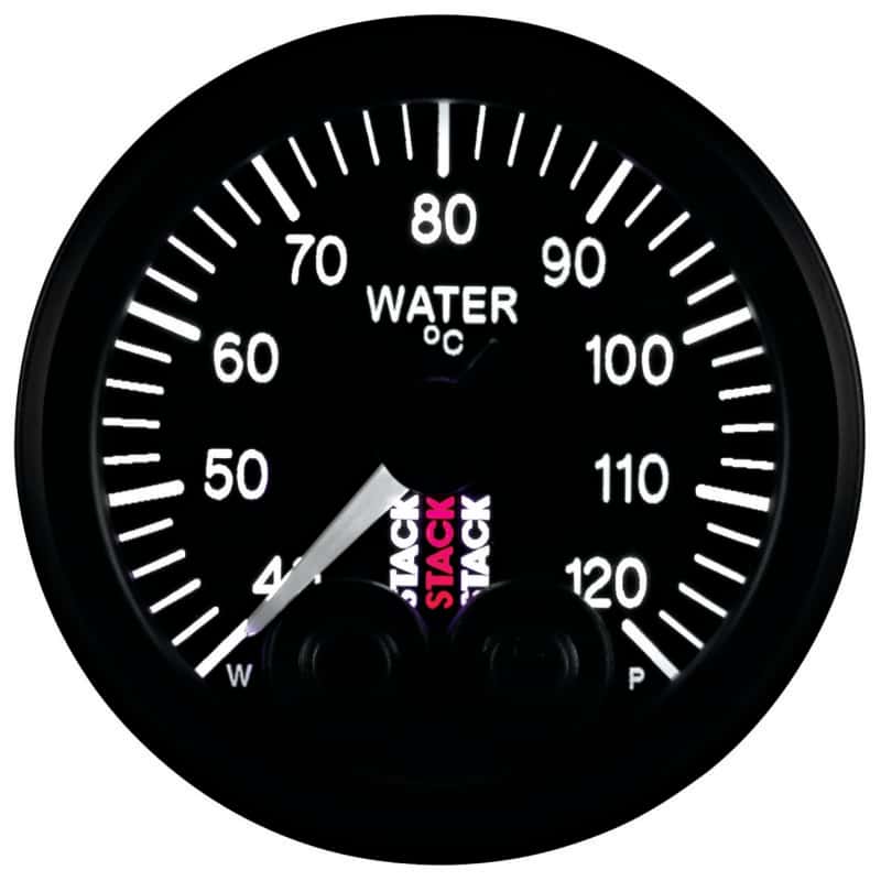AutoMeter — Autometer Stack 52mm 40-120 Deg C 1/8in NPTF Male Pro-Control Water Temp Gauge - Black
Ga WTmp PC Blk 120C - view 1