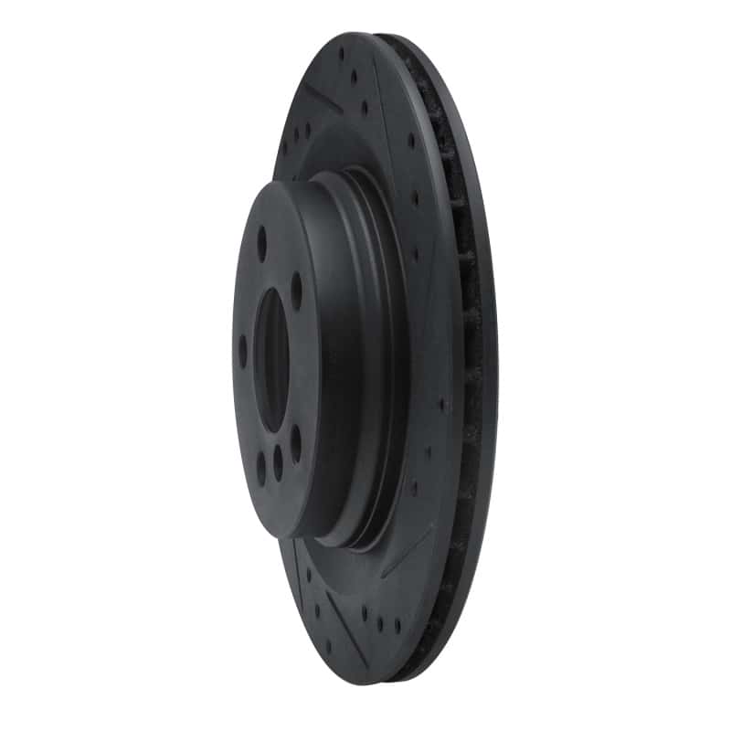 R1 Concepts — R1 16-26 BMW 228I Gran Coupe Rear Right Drilled & Slotted Black Brake Rotor
R1 Brake Rotor Drill - view 2