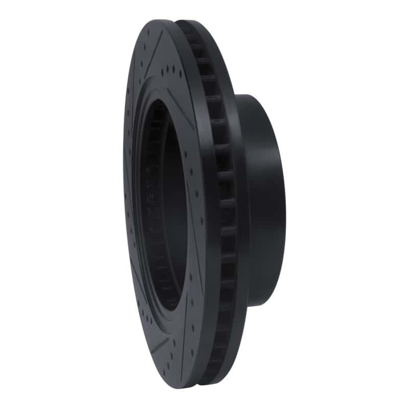 R1 Concepts — R1 16-24 Nissan Titan XD Front Right Drilled & Slotted Black Brake Rotor
R1 Brake Rotor Drill - view 4