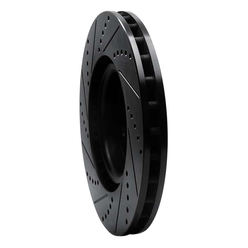 R1 Concepts — R1 04-07 Volvo V70 Front Right Drilled & Slotted Black Brake Rotor
R1 Brake Rotor Drill - view 4