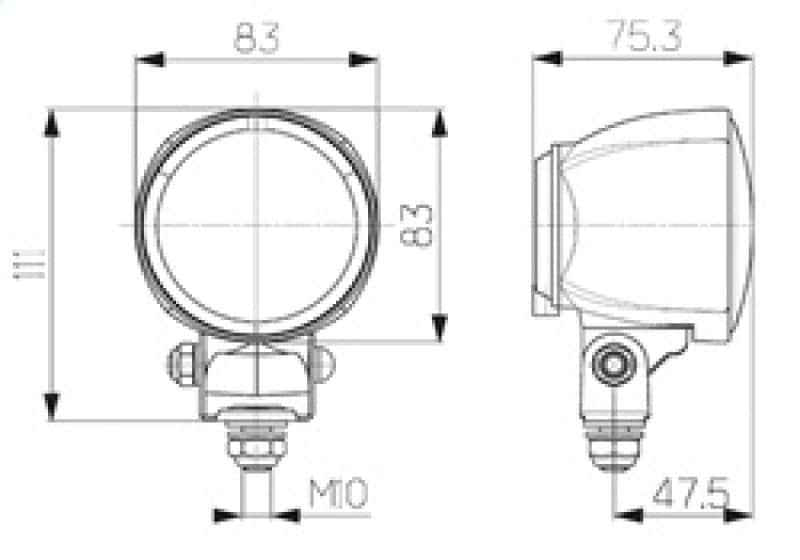 Hella — Hella WORK Lamp NA 0GR MG12 LT M70 1G0
Work Lamp - view 13