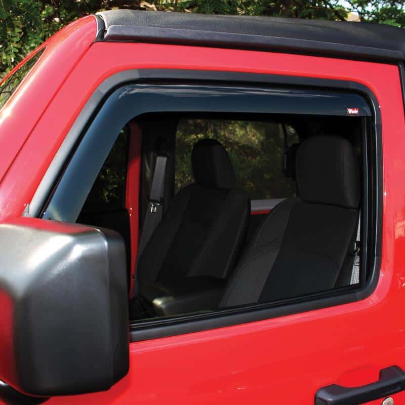 Westin — Westin 2018-2019 Jeep Wrangler JL In-Channel Wind Deflector 2pc - Smoke
Side Window Vent - view 2