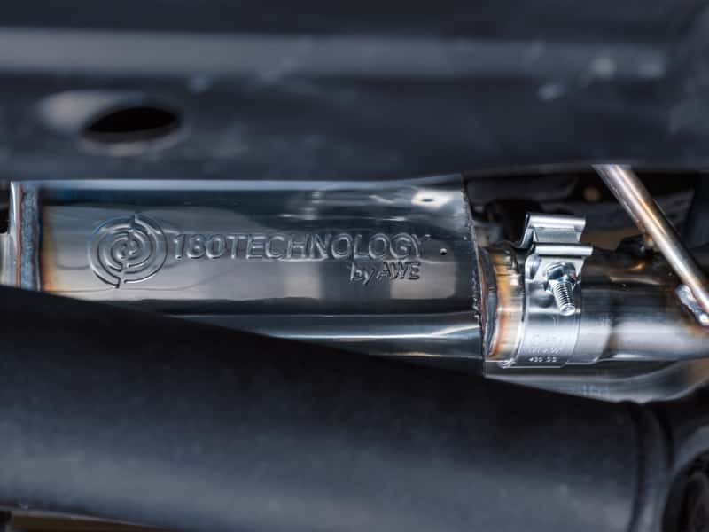AWE Tuning — AWE 16-22 Toyota Tacoma 0FG Catback Exhaust w/ BashGuard - Dual Diamond Black Tips
0FG Catback - view 7