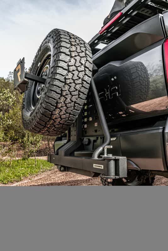 Go Rhino — Go Rhino Swing-A-Way Hitch Mounted Tire Carrier (Lic. Plate Lights Not Included) - Textured Black
2" Hitch TireCarrier - view 10