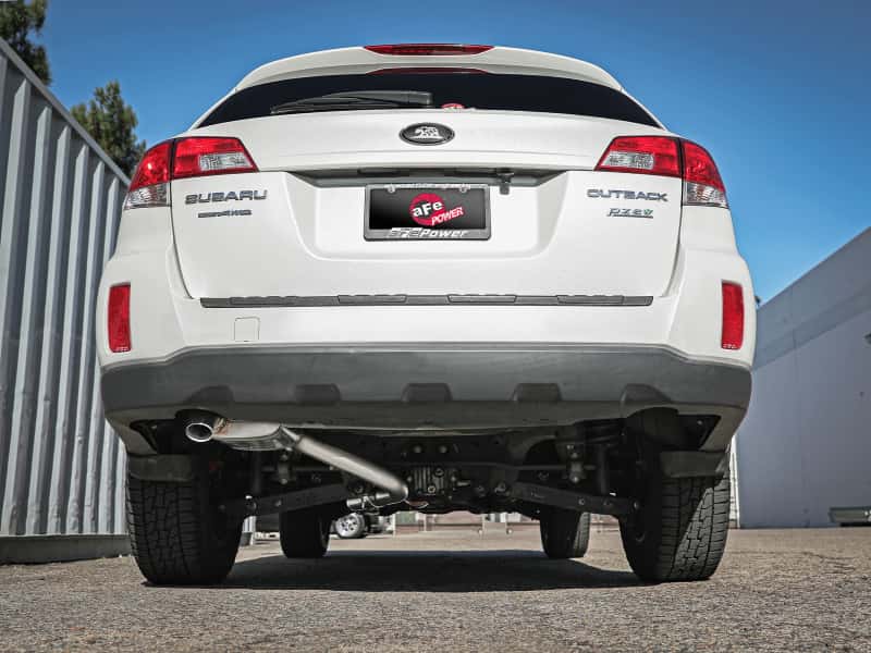 aFe — aFe POWER Takeda 2.25 to 2.5in 304SS Cat-Back Exhaust 10-14 Subaru Outback H4-2.5L
Cat-Back Exhaust - view 4