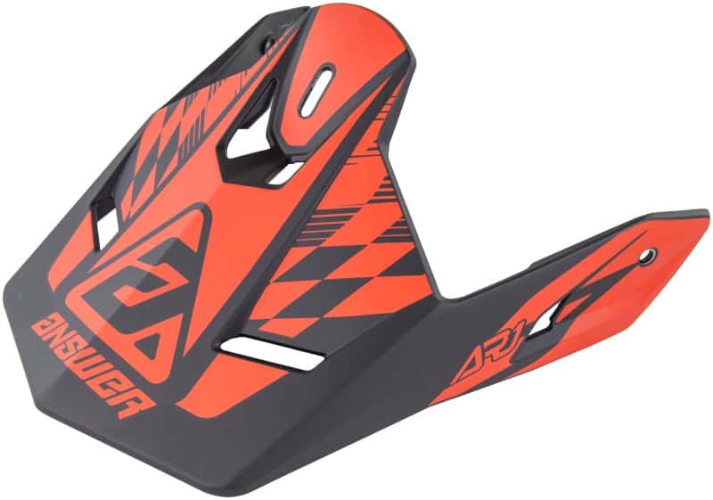 Answer — Answer AR1 Sweep Visor Black/Red Youth - view 2