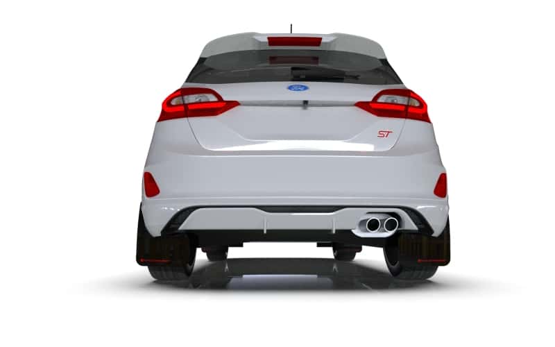Rally Armor — Rally Armor 18-23 Ford Fiesta ST MK8 Black UR Mud Flap w/Orange Logo
Mud Flap - view 4