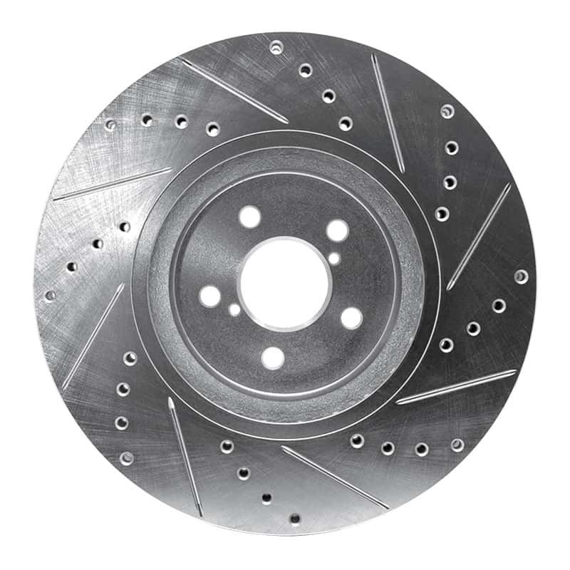 R1 Concepts — R1 05-18 Subaru Forester Front Left Drilled & Slotted Silver Brake Rotor
R1 Brake Rotor Drill - view 5