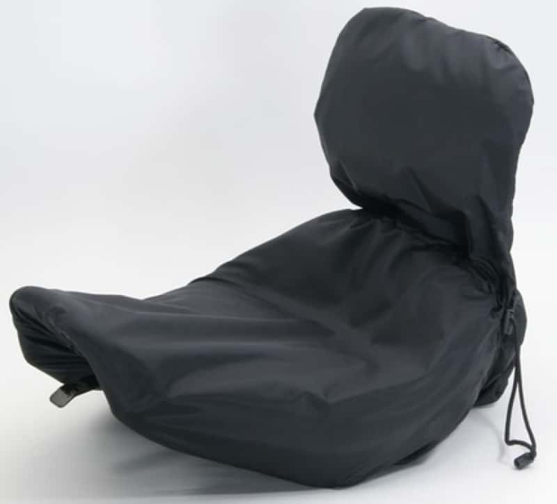 Mustang Motorcycle — Mustang Harley Solo Seat w/Driver Backrest Rain Covers - Black - view 1