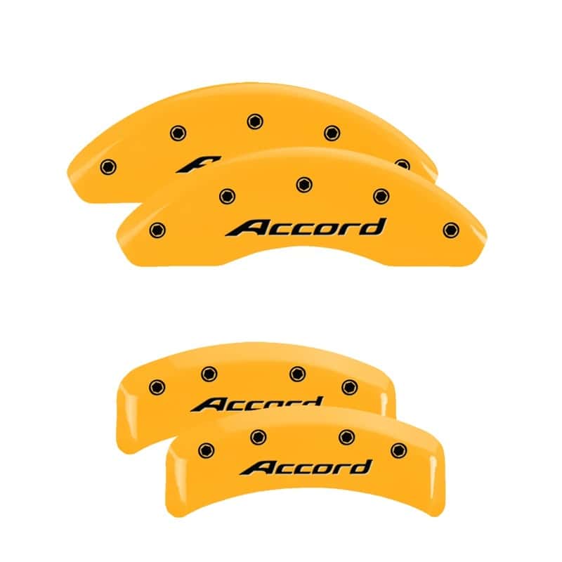 MGP — MGP 4 Caliper Covers Engraved Front Accord Engraved Rear Accord Yellow finish black ch
Caliper Covers - view 1