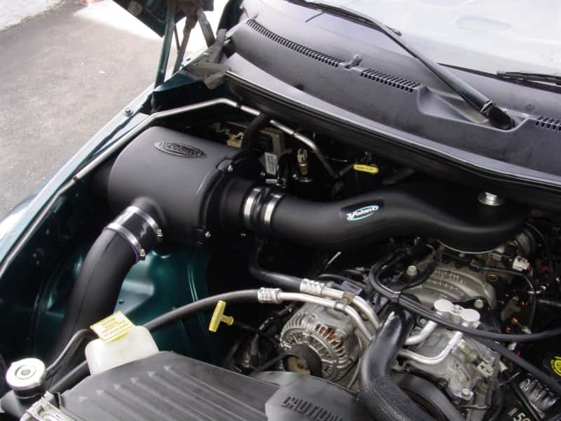 Volant — Volant 94-01 Dodge Ram 3.9 V6 Air Intake Scoop
AirIntScoop - view 3