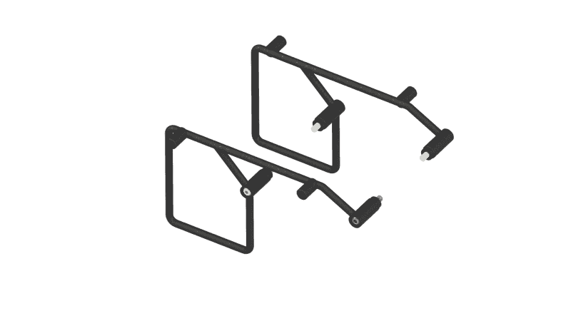 Burly Brand — Burly Brand 21-22 Rebel 1100 Voyager Saddlebag Mount Kit - view 2