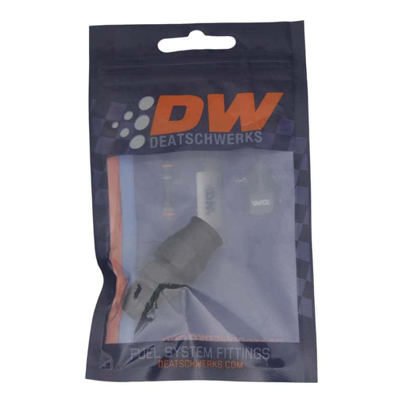DeatschWerks — DeatschWerks 6AN Male Flare to 3/8in Hardline Compression Adapter - Anodized Matte Black
Lines & Fittings - view 2