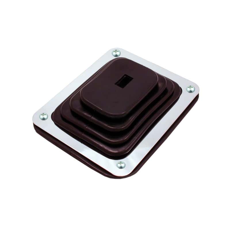 Spectre — Spectre Shift Boot (Small) - Black Rubber w/Chrome Plated Steel Installation Ring - view 1