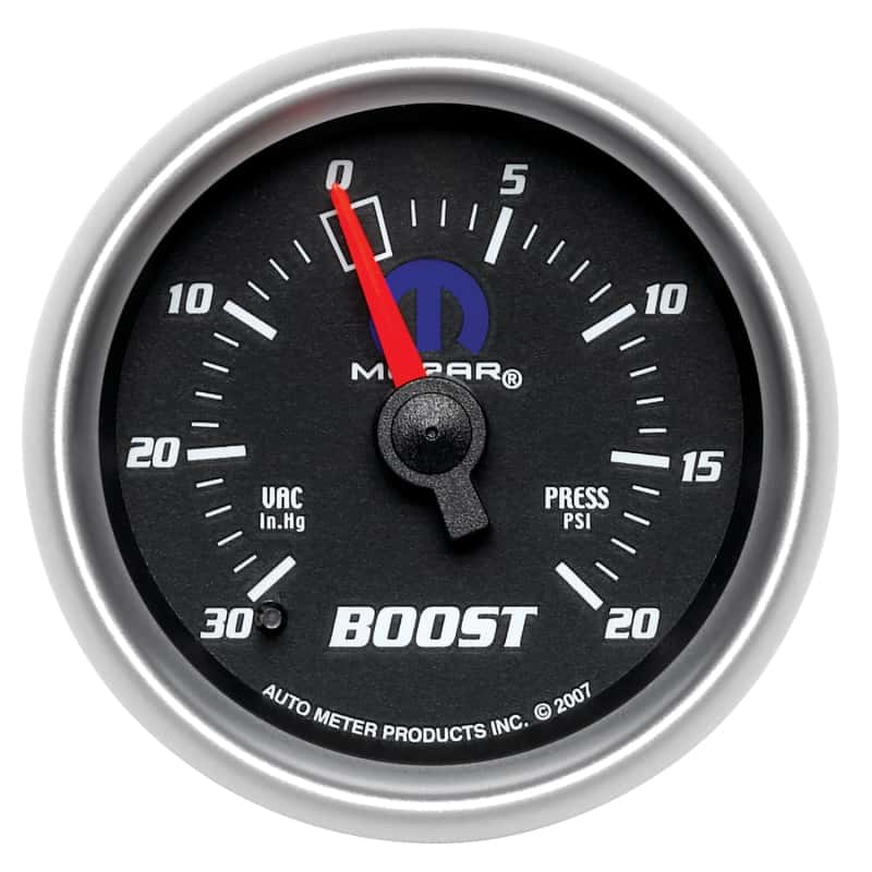 AutoMeter — Autometer Mopar 52.4mm 30 Hg/20 PSI Vacuum/Boost Gauge
MOPAR #77060033, 2-1 - view 1