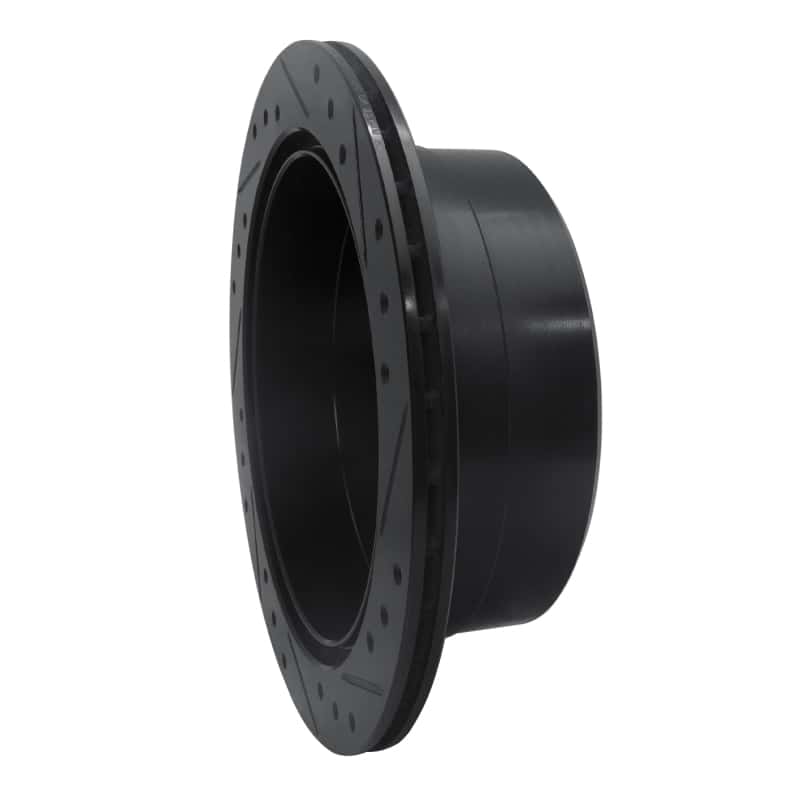 R1 Concepts — R1 1993-1997 Lexus LX450 Rear Left Drilled & Slotted Black Brake Rotor
R1 Brake Rotor Drill - view 4