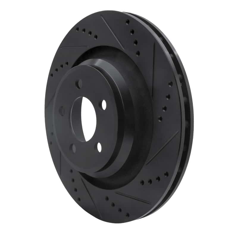 R1 Concepts — R1 05-23 Chrysler 300 Rear Right Drilled & Slotted Black Brake Rotor
R1 Brake Rotor Drill - view 2
