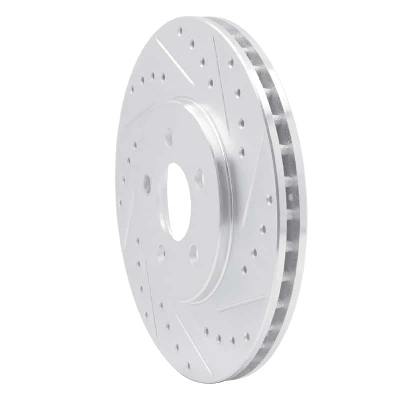 R1 Concepts — R1 95-06 Chrysler Cirrus Front Right Drilled & Slotted Silver Brake Rotor
R1 Brake Rotor Drill - view 2