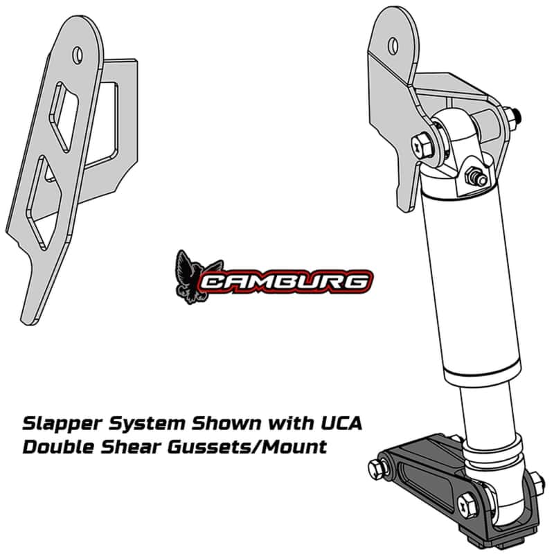 Camburg — Camburg 05-23 Toyota Tacoma 2.5 Front Slapper Bump Stop Mount Kit w/ UCA Gussets Only
Bump Stop Mount Kit - view 1