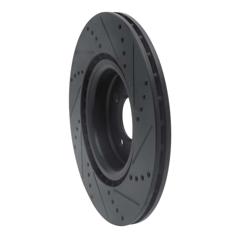 R1 Concepts — R1 09-14 Mini Cooper (Excl Clubman) Front Left Drilled & Slotted Black Brake Rotor
Disc Brake Rotor - view 4