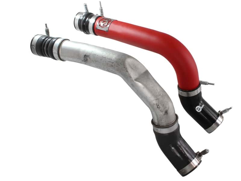 aFe — aFe BladeRunner 3in Red Intercooler Tubes Hot & Cold Side Kit for 13-14 Dodge RAM Diesel 6.7L (td)
Charge Pipe Kit - view 6