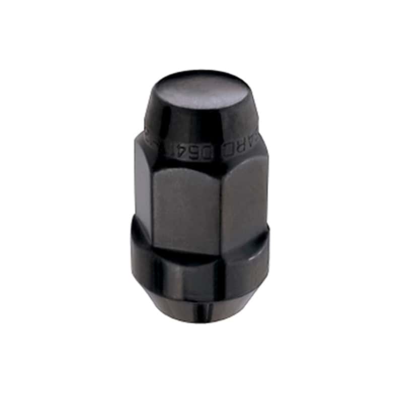 McGard — McGard Hex Lug Nut (Cone Seat Bulge Style) M14X1.5 / 22mm Hex / 1.635in. Length (Box of 144) - Black - view 1