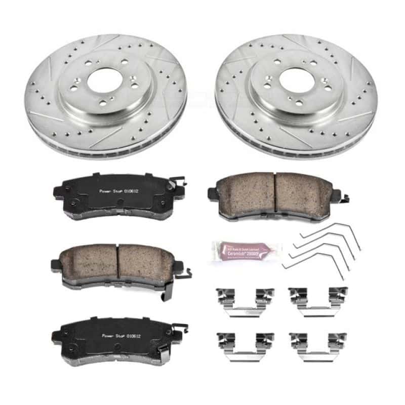 PowerStop — Power Stop 12-15 Honda Crosstour Front Z23 Evolution Sport Brake Kit - view 1