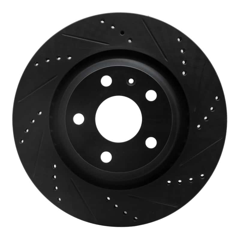 R1 Concepts — R1 08-15 Audi TT Quattro RS Rear Right Drilled & Slotted Black Brake Rotor
R1 Brake Rotor Drill - view 1