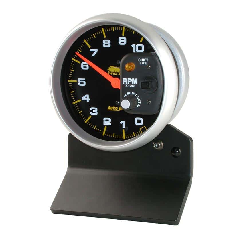 AutoMeter — Autometer Pro-Cycle Gauge Tach 5in 10K Rpm W/ Shift-Lite 2 & 4 Cylinder Black Pro-Cycle
5" 10KRPM W/SL BK PC - view 1