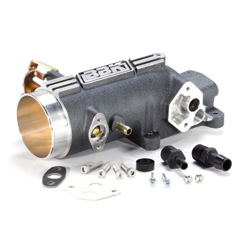 BBK — BBK 96-04 Mustang 4.6 GT 78mm Throttle Intake BBK Power Plus Series - Charcoal
Throttle Body
TBdyAssy - view 1