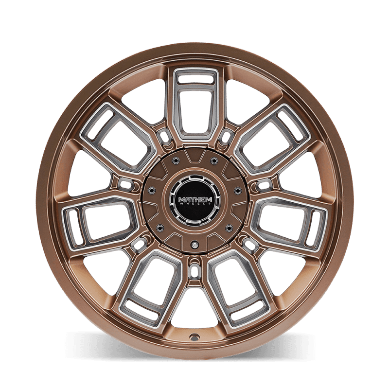 Mayhem — Mayhem 8118 Ordinance 20x9 / 5x127/139.7 BP / 87.1mm Hub Matte Bronze Wheel w/ Milled Spokes
MAYHEM 8118 - view 4