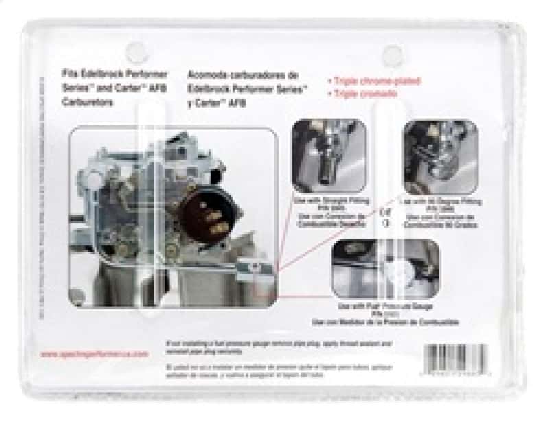 Spectre — Spectre Edelbrock / Carter Single Feed Fuel Line - view 3