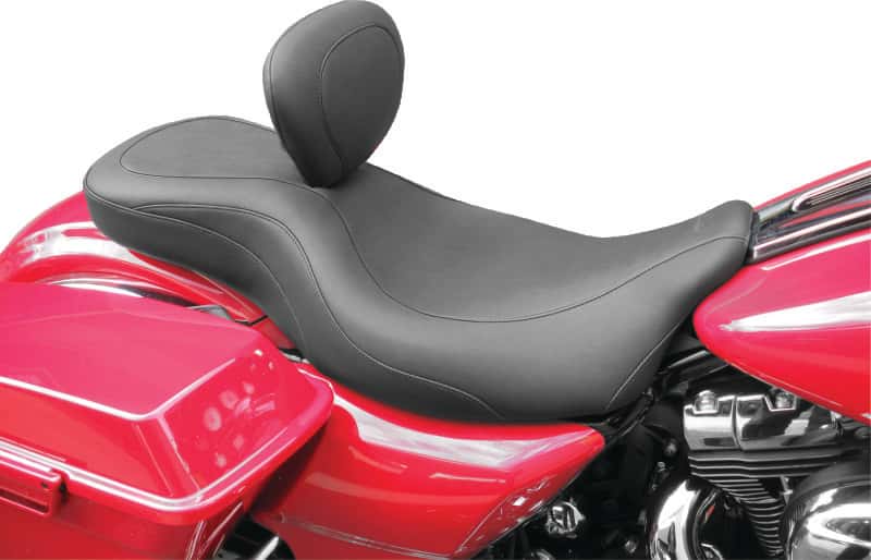Mustang Motorcycle — Mustang 08-21 Harley Electra Glide,Rd Glide,Rd King,Str Glide Harley Super Touring 1PC Seat- Black - view 2