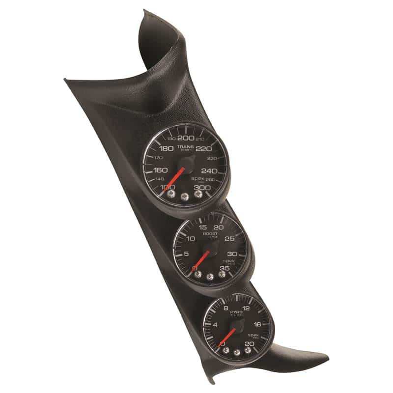 AutoMeter — Autometer Diesel Gauge Kit A-Pillar w/ Spkr 01-07 GM Boost/EGT/Trans 60psi/2000 deg F/250 deg F
3 GA KIT GM DSL TRK - view 2
