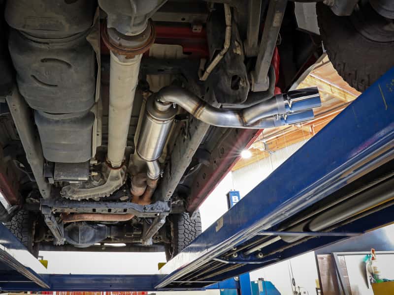 aFe — aFe POWER Rebel Series 3.5in SS Cat Back Exhaust w/Pol Tips 19-21 RAM V8-6.4L Hemi
Rebel Series Exhaust - view 5