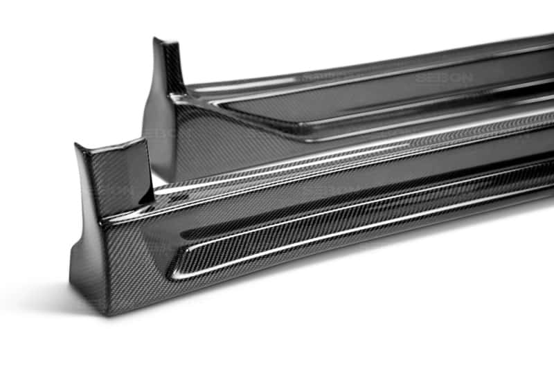 Seibon — Seibon 04-05 Subaru WRX CW Carbon Fiber Side Skirts - view 3