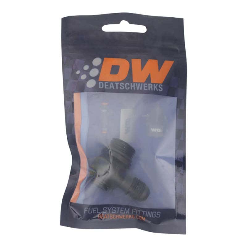 DeatschWerks — DeatschWerks 8AN ORB Male to 6AN Male Flare Low Profile 90-Degree Swivel - Anodized Matte Black
Lines & Fittings - view 2