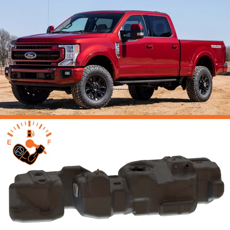 Titan Fuel Tanks — Titan Fuel Tanks 17-24 Ford F-250/F-350 PowerStroke Crew Cab Short Bed 55 Gallon XXL Mid-Ship Tank
Fuel Tank - view 1