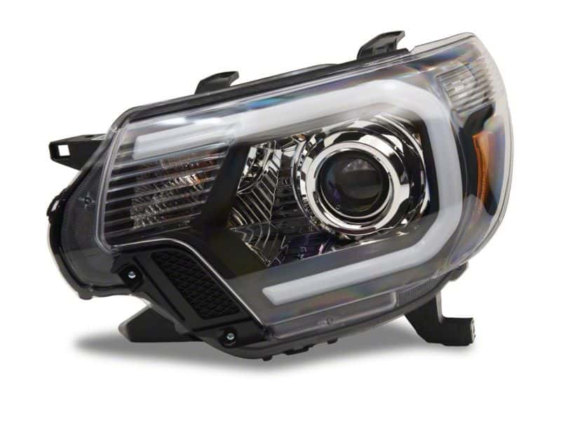 Raxiom — Raxiom 12-15 Toyota Tacoma Axial Projector Headlights w/ SEQL LED Bar- Blk Housing (Clear Lens)
Headlights - view 6