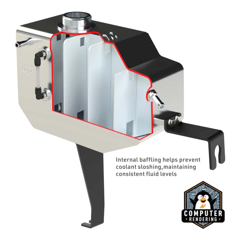 Mishimoto — Mishimoto 11-14 Ford F-150 Aluminum Expansion Tank - Micro-Wrinkle Black
Coolant Reservoir - view 6