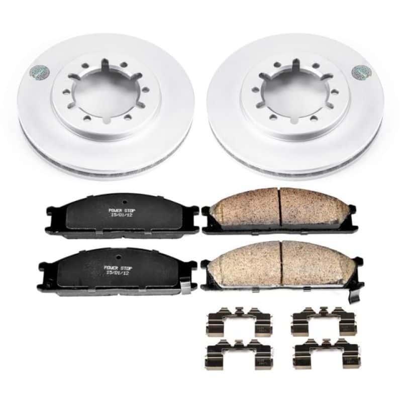 PowerStop — Power Stop 99-04 Nissan Frontier Front Z17 Evolution Geomet Coated Brake Kit - view 1