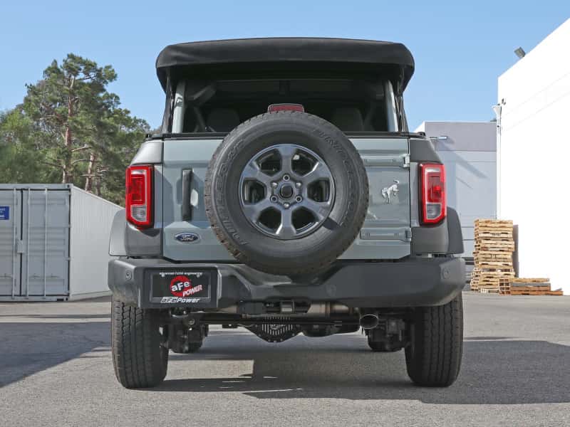 aFe — aFe Apollo GT 3in 409 SS Cat-Back Exhaust 2021 Ford Bronco L4-2.3L (t)/V6-2.7L (tt) w/ Polished Tips
Cat-Back Exhaust - view 4