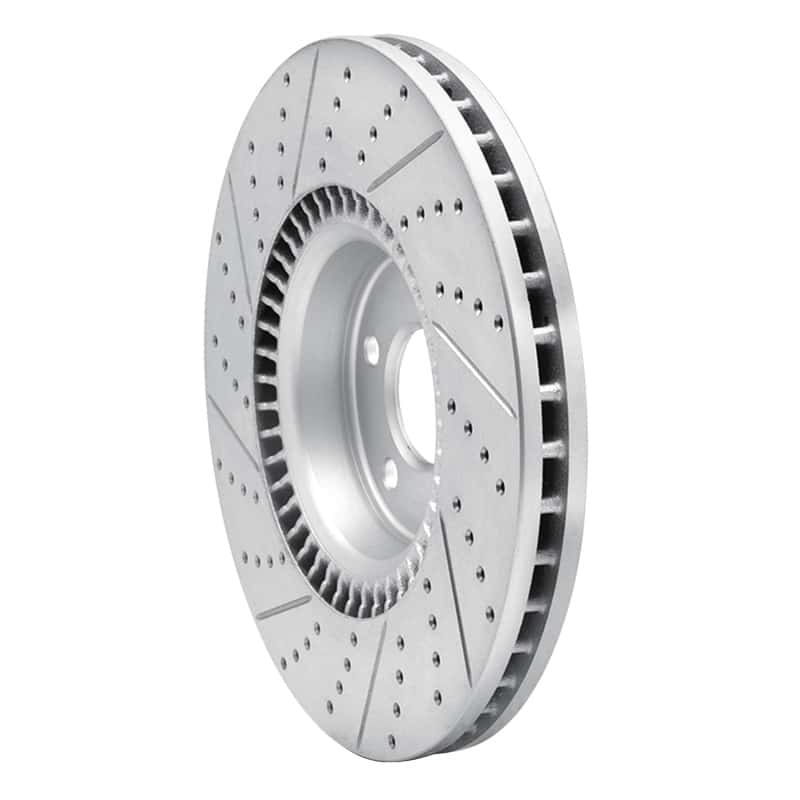 R1 Concepts — R1 12-18 Audi A6 Quattro Front Right Drilled & Slotted Geo-Carbon Rotor - view 4