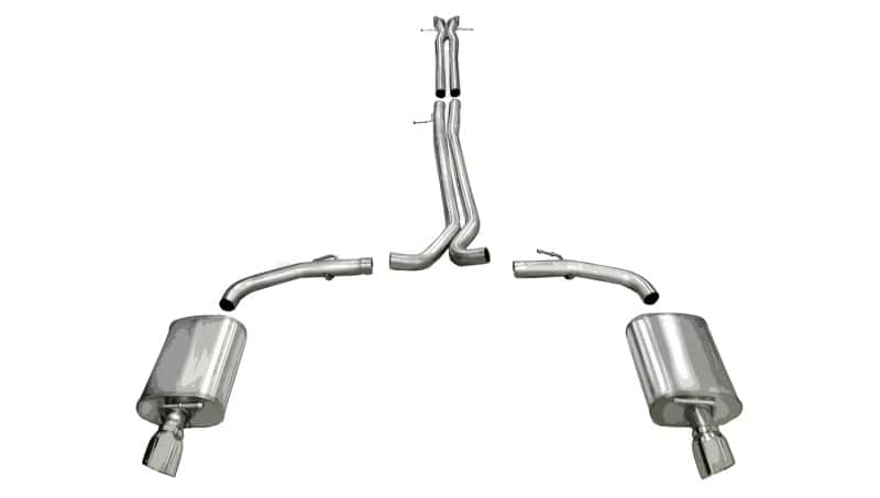 CORSA Performance — Corsa 2010-2019 Ford Taurus SHO 3.5L V6 Turbo Polished Sport Cat-Back Exhaust
Exhaust - view 3