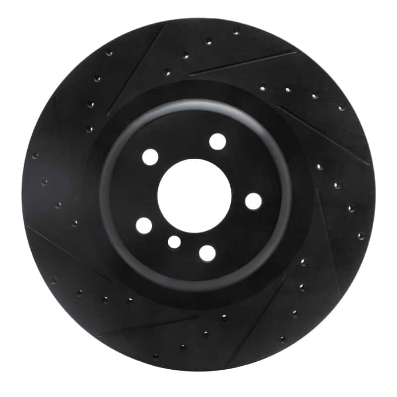 R1 Concepts — R1 10-14 BMW X5 Rear Left Drilled & Slotted Black Brake Rotor
R1 Brake Rotor Drill - view 1